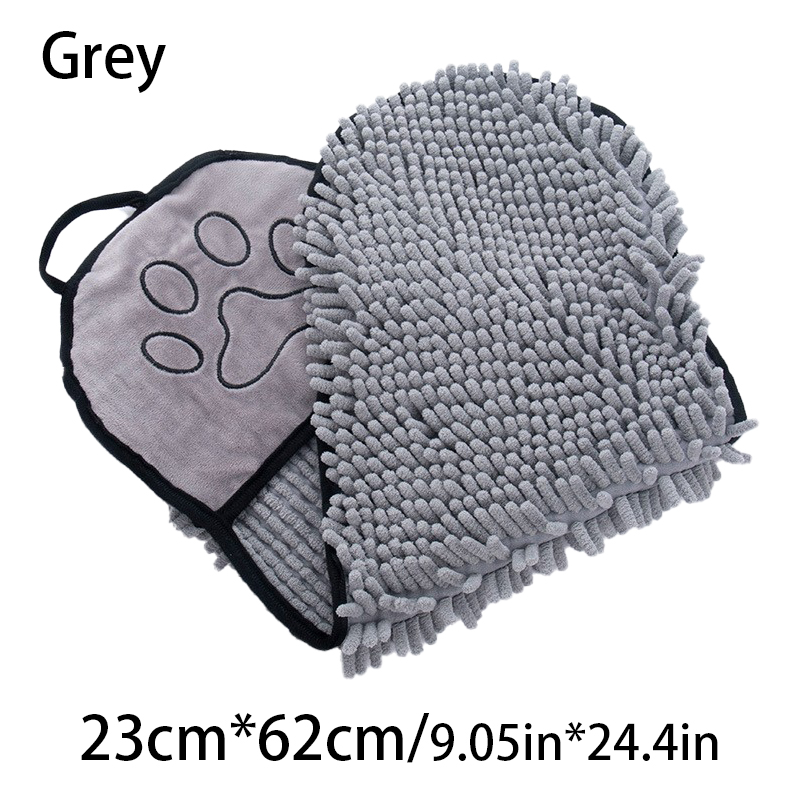 Soft Dog Bath Robe Towel Quick Super Absorbent Pet Bath Towel Cat Bath Towel Convenient Pet Cleaning Washcloth Pet Accessories: Red