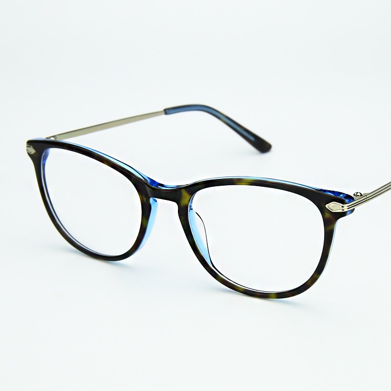 Zenottic retro acetaat brilmontuur voor dames, bril op sterkte, mannelijke nerd, bijziendheid, optische bril met heldere lenzen, brillen