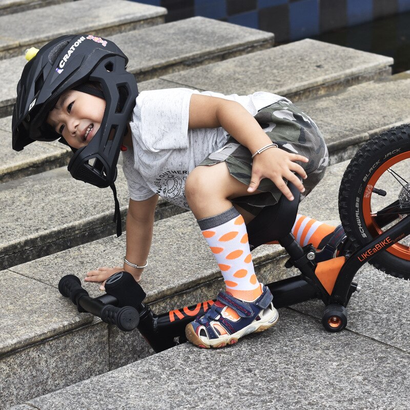 Calcetines deportivos de compresión para niños de 3 a 6 años, Media larga, para ciclismo, deportes de bicicleta al aire libre, para todas las estaciones