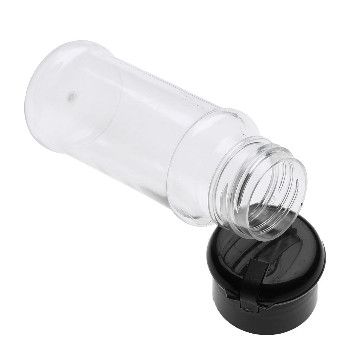 Botes de plástico para especias, tarro para condimentos, sal, pimienta, botellas para condimentos de barbacoa, botes de vinagrera, botellas con tapas de tamiz, 10 Uds., 100ml