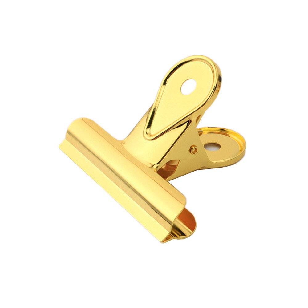 Gold & Rose Gold Heavy Duty Bulldog Clips Duckbill Clip Clamp for Office Bills or Household Kitchen Sealing Supplies 4 Sizes