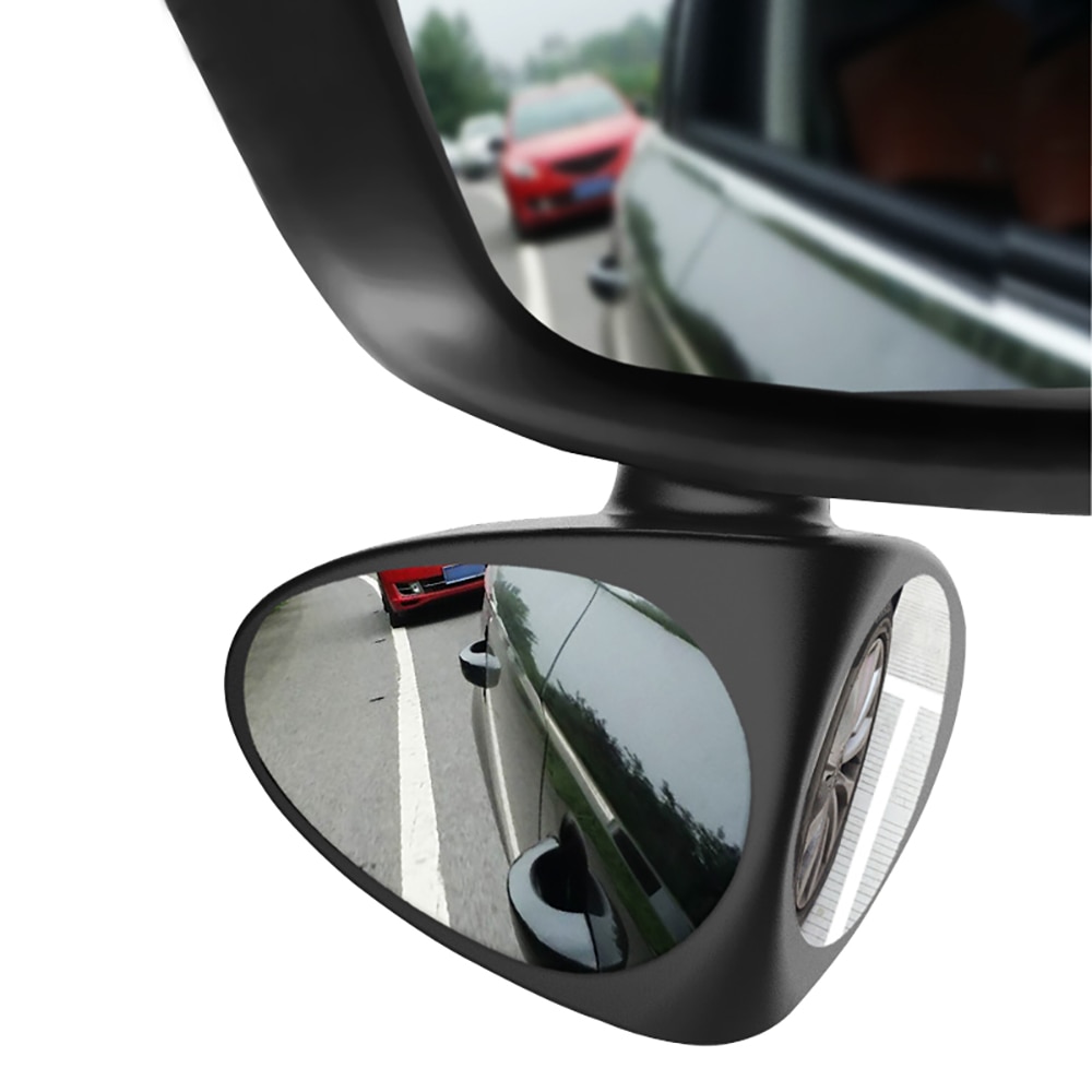 Double Mirror for blind zone on regular car side mirrors, dead zone mirror, spherical car mirror