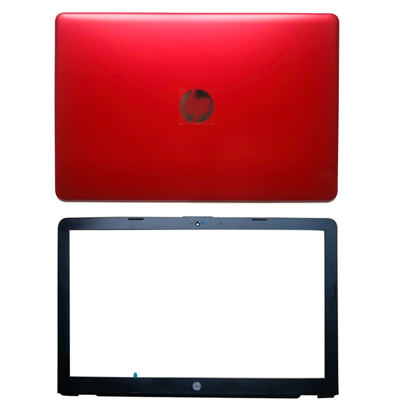 Laptop LCD Back Cover/LCD front bezel/Hinges/Hinges cover For HP 15-BS 15-BW 15-BS070WM 15Q-BU 924899-001 AP204000101SVT 7J1790: Red and bezel