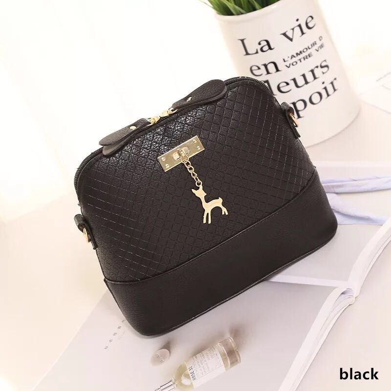 ! charm women Messenger Bags Mini Bag With Deer Toy Shell Shape Bag Women Shoulder Bags: 2