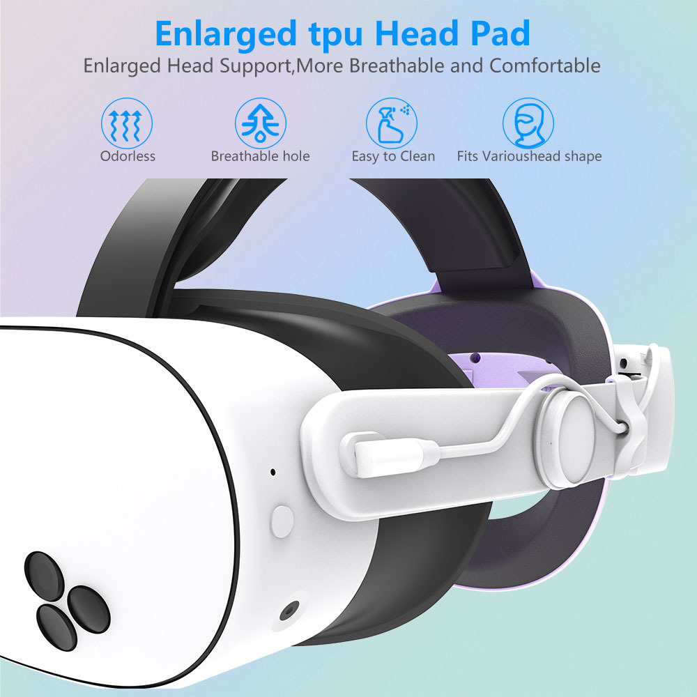 12000mAh Battery Pack Head Strap for Meta Quest 3s VR Accessories Oculus Quest 3 S RGB Eilte Halo Headstrap 25W Fast Charge