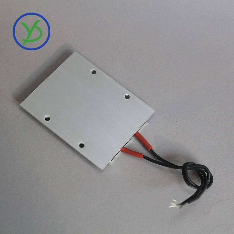 12V 70C AC/DC Thermostatic Heating element PTC heater incubator heater ceramic aluminum heater with shell 77*62mm