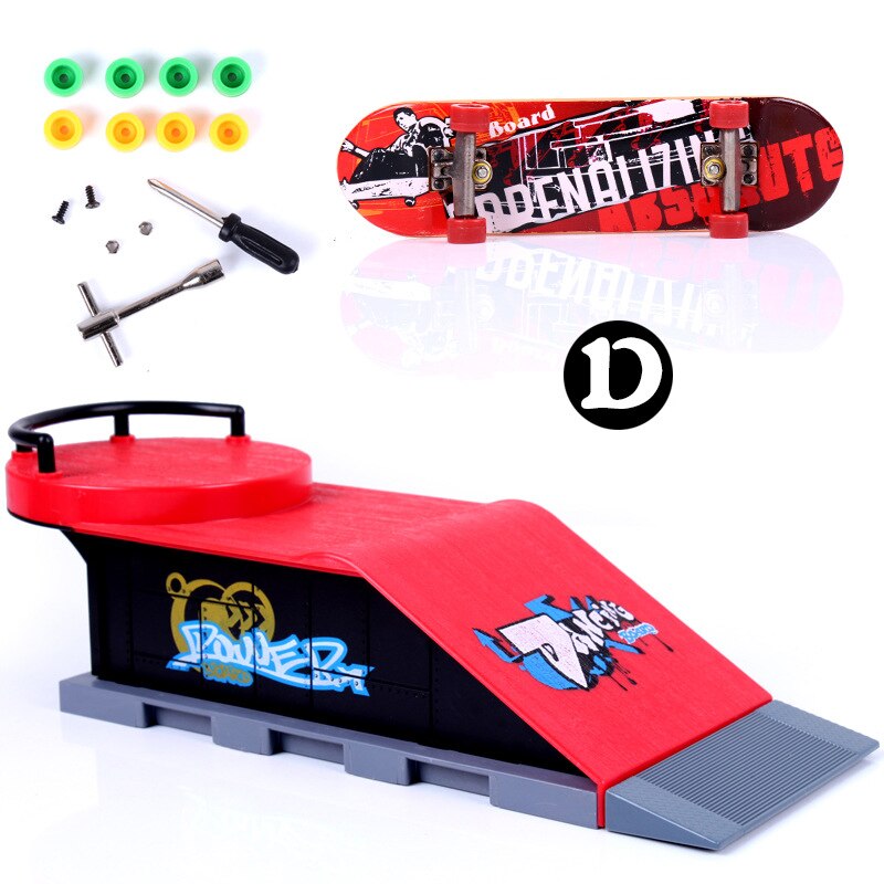 Finger deskorolki Skate części rampy zestaw zabawka pełne rowerowe palce Sport treningowy podstrunnica zabawki Skate Park Ramp zabawka dla dzieci: 113-D