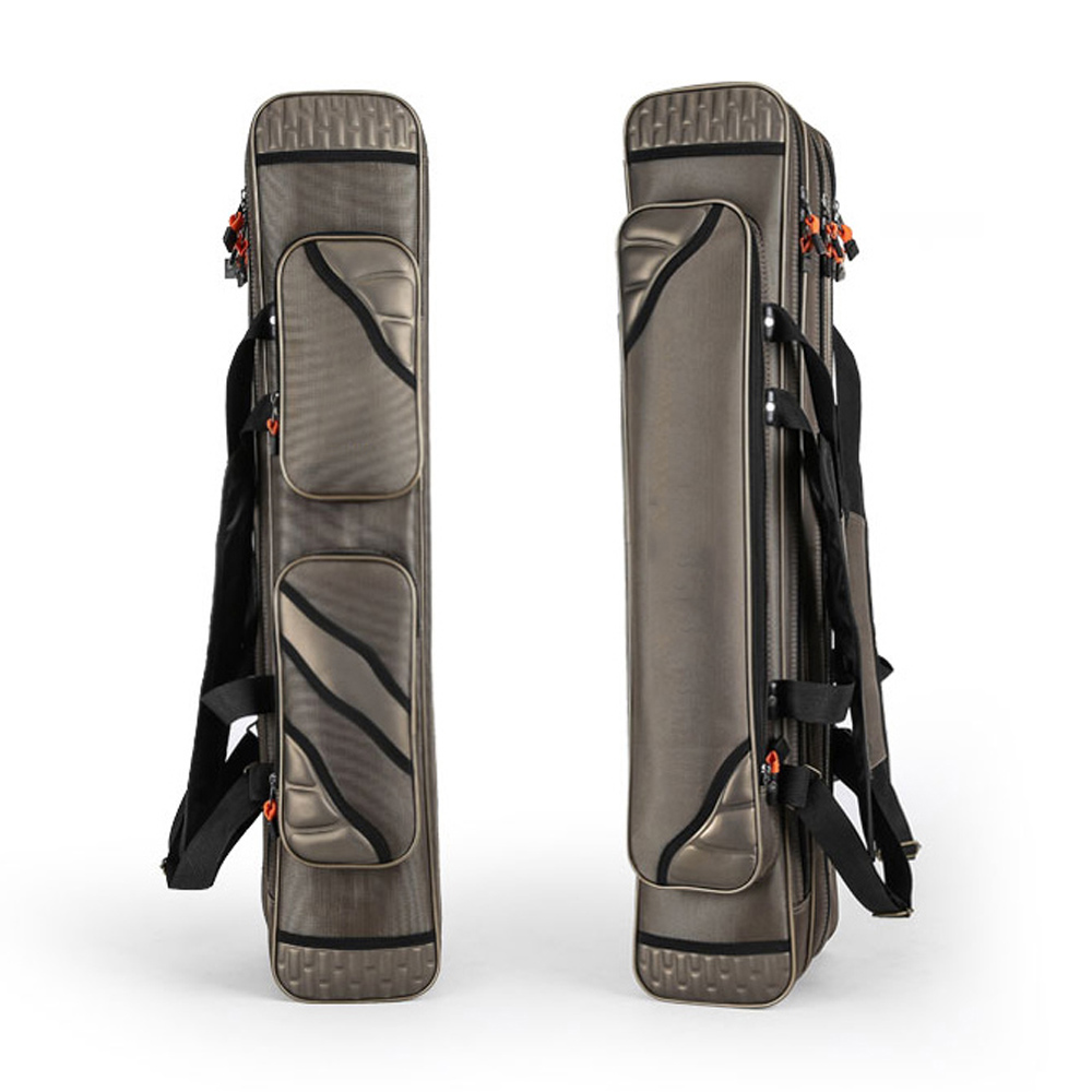 125cm 130cm 4 Layer Waterproof Fishing Rod Bag Thickening Oxford Fishing Pole Reel Tool Storage Case Tackle Gear Travel Organize