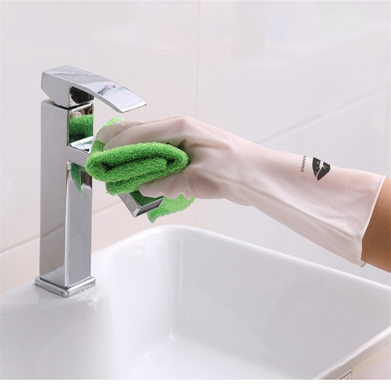 1 Paar Transparante Pvc Schoonmaak Handschoenen Multifunctionele Magic Siliconen Schotel Wassen Handschoenen Voor Keuken Accessoires Huishoudenwashing