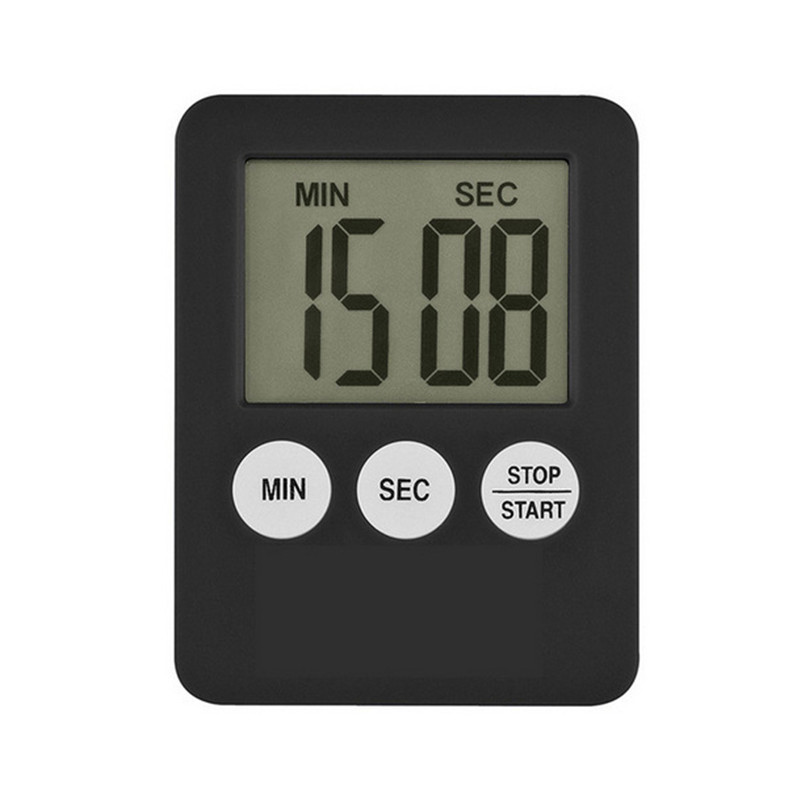 7 Kleuren Super Dunne LCD Digitale Scherm Kookwekker Vierkante Koken Tellen Countdown Alarm Magneet Klok Elektronische timer