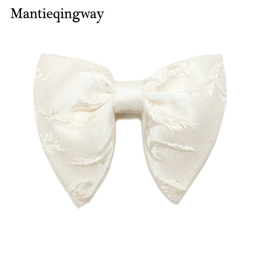 Mantieqingway, pajaritas grandes a la para mujer, hombre, novio, pajarita para boda, pajarita de poliéster, corbatas negras ajustadas para cuello: C