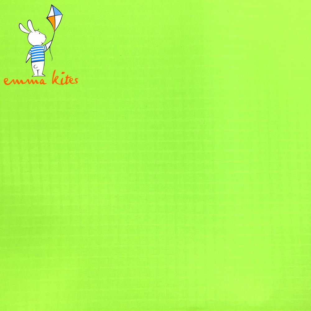 Fluo Green Ripstop Nylon Fabric 48g (sqm) Water Repellent Dustproof Airtight PU Coating Fabric for Kites Inflatable Skydancer