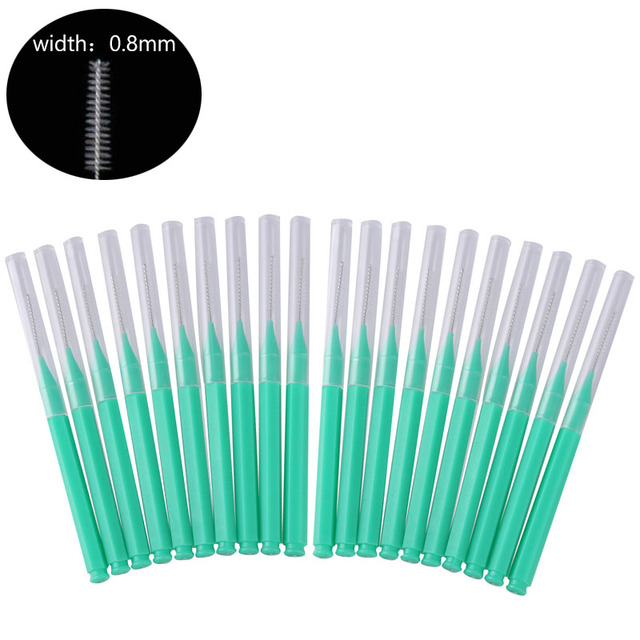 20Pcs Mini Eyebrow Brush Brow Perm Brush Disposable Brow Lifting Brushes Bendable Micro Eyelash Brush Applicators Makeup Tools: Gold