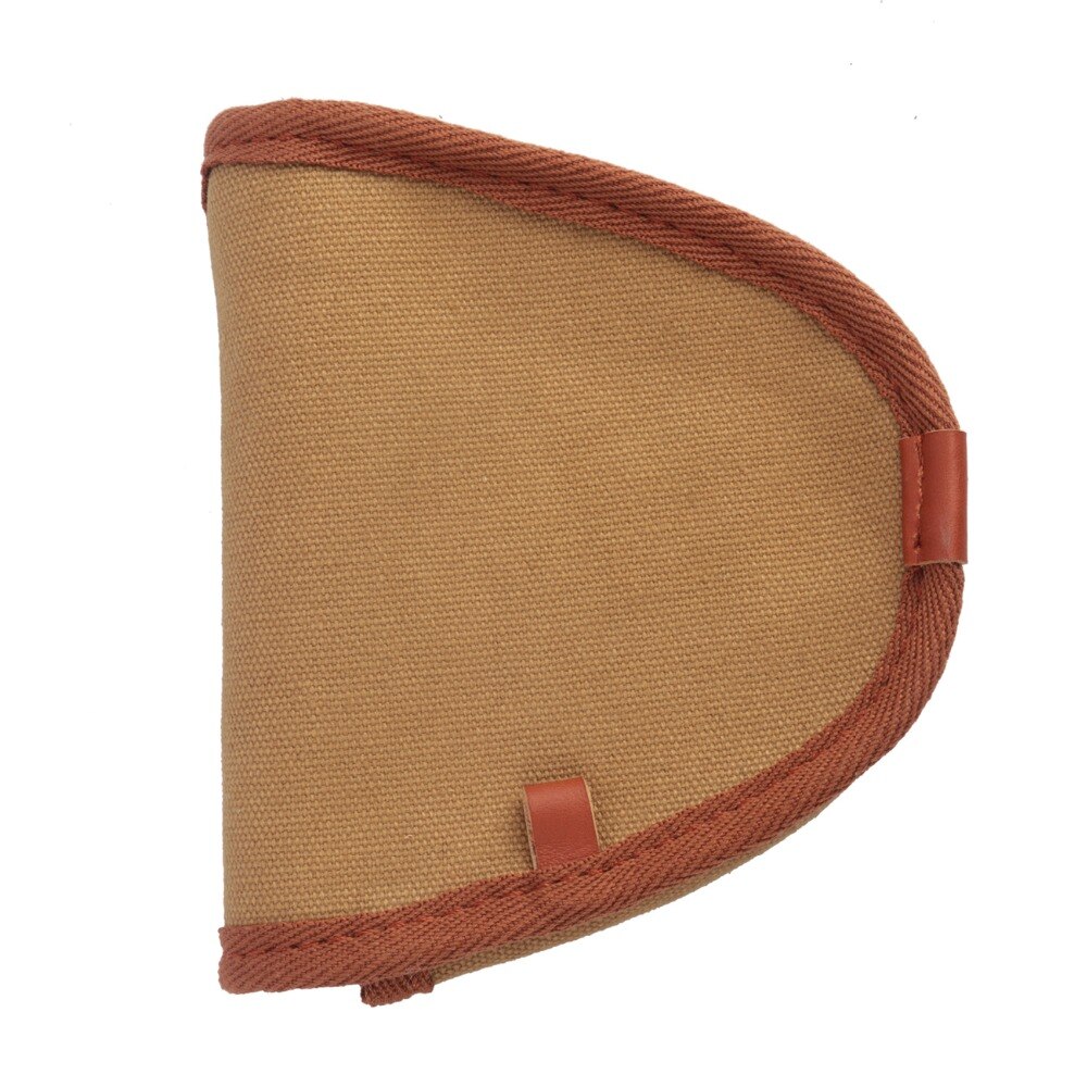 Tourbon Vintage Canvas &amp; Fleece Golf Mallet Putter Head Cover Golf Headcover Pouch Khaki Head Driver Protector