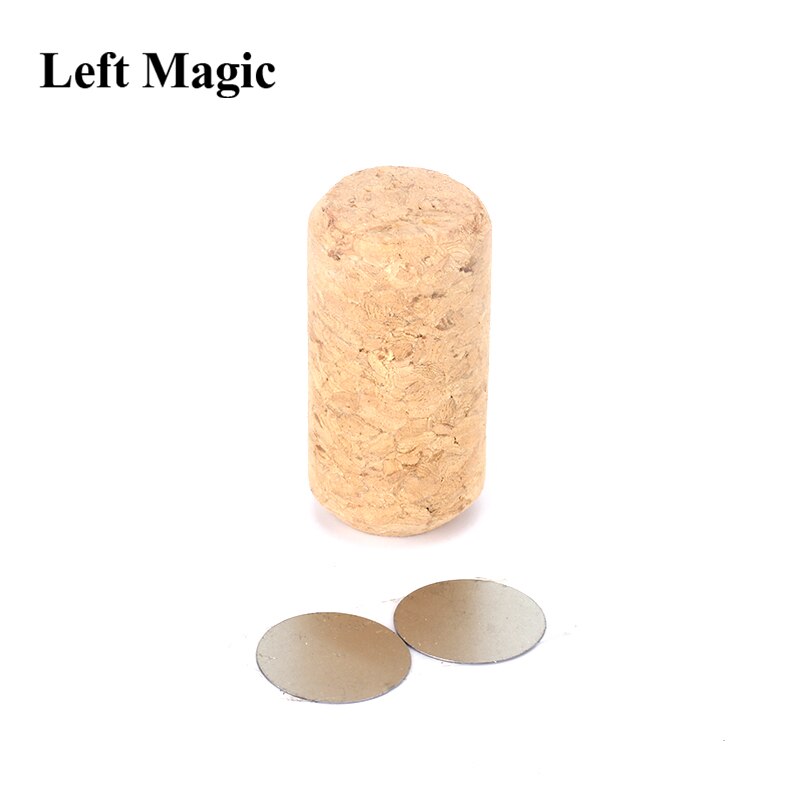 Kurk Goocheltrucs Coin Doordringende De Kurk Magia Goochelaar Close Up Gimmick Props Comedy Mentalisme