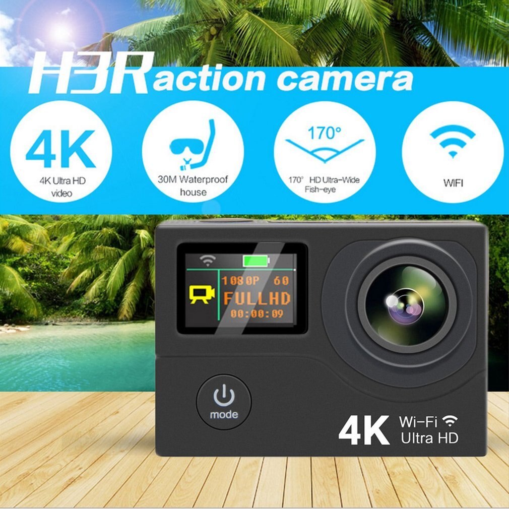ACEHE Mini 4K Action Camera - Full HD WiFi Remote Control Underwater Waterproof Video Camera