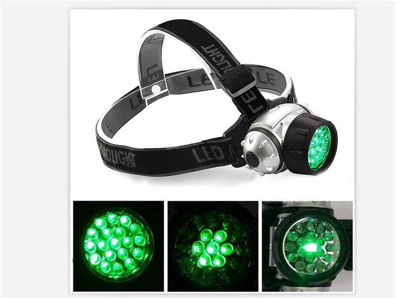 19 LED Head Plant Lamp, High Intensity Green Hydroponics Horticulture Light 4 Operation Modes Grow Room Flash Night Light