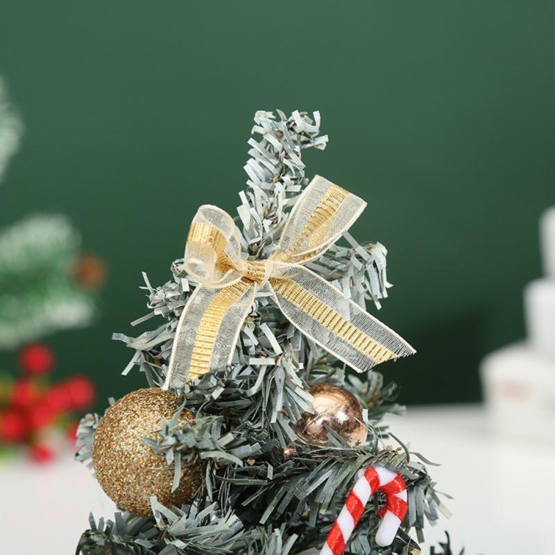 DIY Mini Christmas Trees Ornaments Pine Tree Decoration For Home Xmas Happy Year Kids Desktop Decoration Supplies