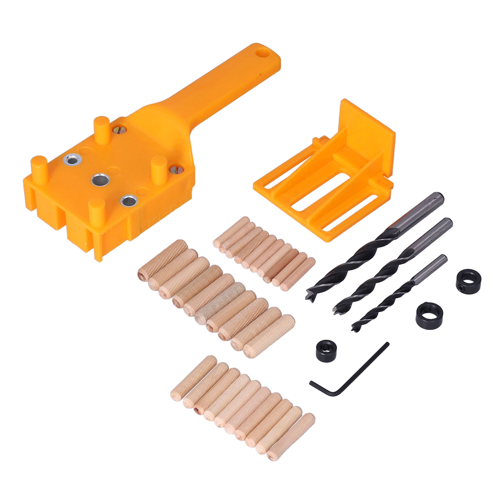 Quick Doweling Jigs Handheld Dowel Jig Kit Wear Resistant for Woodworking