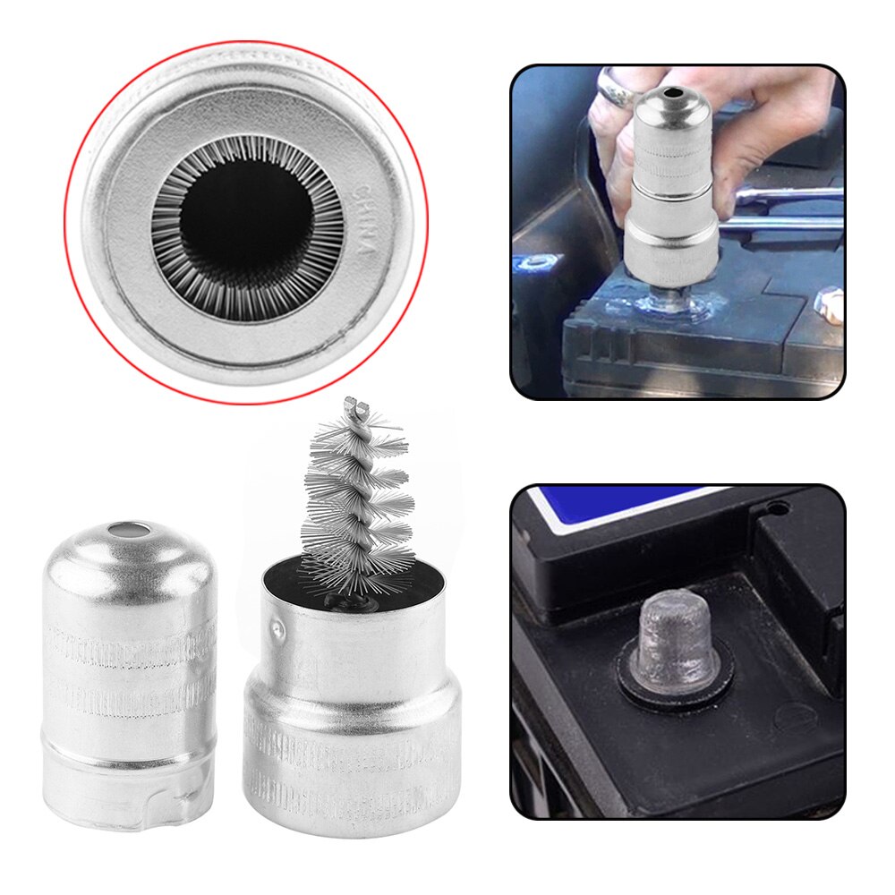 1 Pcs Car Cleaning Battery Post Terminal Cable Cleaner Dirt Corrosion Brush Hand Tool