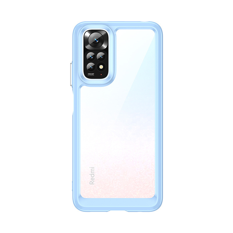 Per redmi note 12 pro 4g custodia cover redmi note 12 pro 4g capas colore trasparente clear fundas redmi note 12 pro 4g global: Azzurro