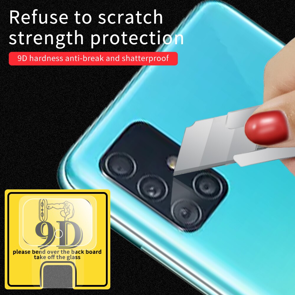 For Samsung Galaxy ​9D Camera Lens Protector Tempered Glass For Samsung Galaxy A01 A21 A31 A41 A51 A71 A81 A91 A51 5G/A71 5G