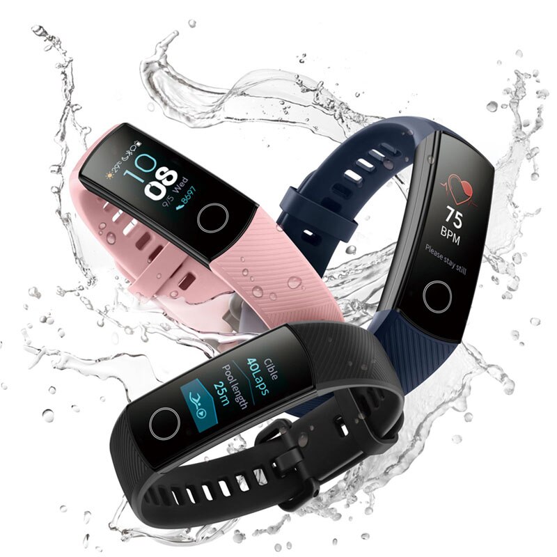 Honor Band 5 Smart Armband 0.95 Inch 5ATM Waterdichte Sport Fitness Tracker Smartband Slaap Monitoring Amoled Touchscreen