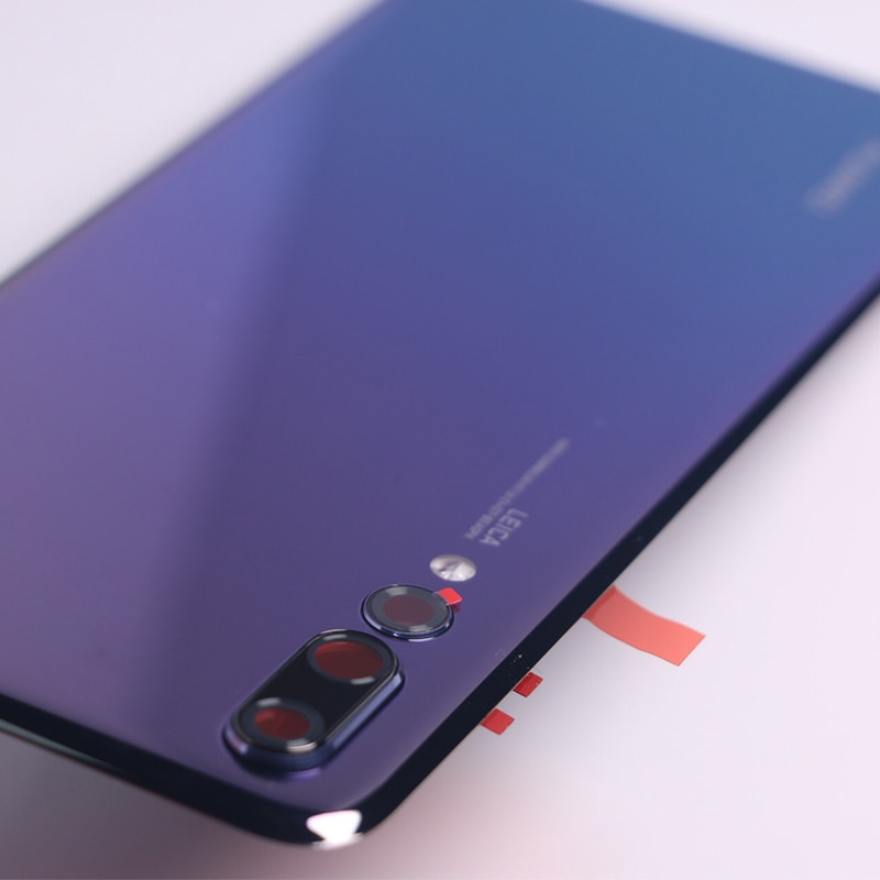 Huawei  p20 pro  p 20 bagcover batteri glas bagdør kabinet panel taske til clt -al01 eml -al00 & kamera linse telefon udskiftning