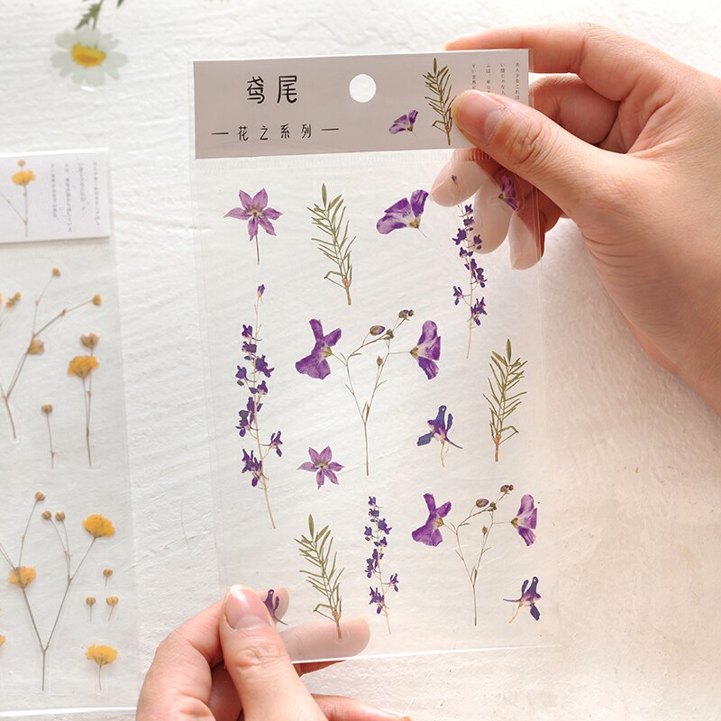 Verse bloemen plant huisdier papier sticker diy scrapbooking dagboek album sticker post kawaii briefpapier schoolbenodigdheden
