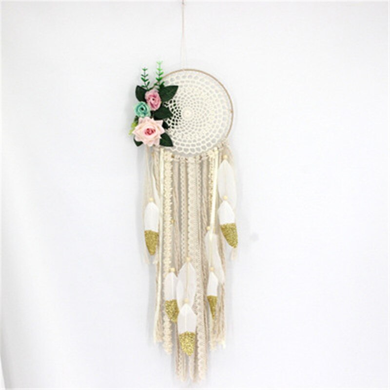 Lune et étoile macramé tapisserie murale suspendus Boho lune étoiles capteur de rêves tenture murale pendentif pour enfants filles chambre décoration: violet