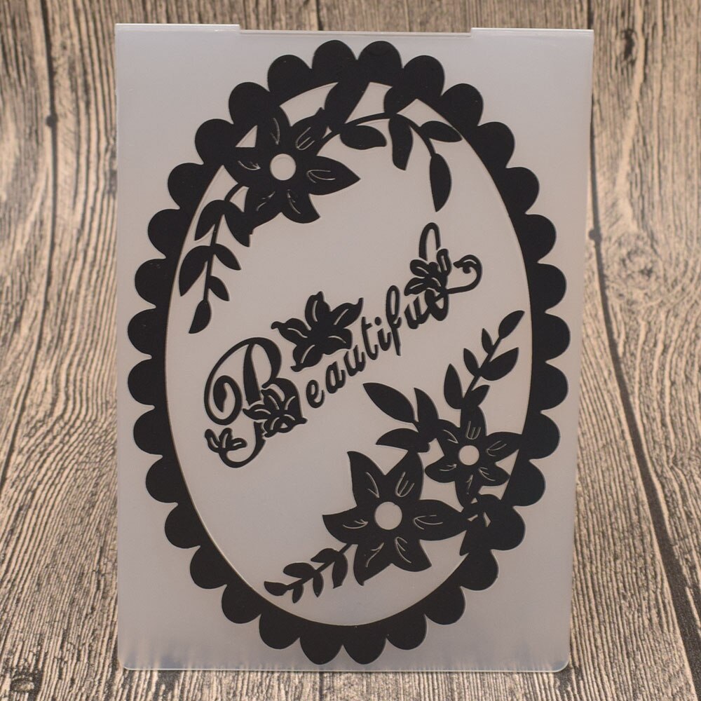 Embossing Folder – Decorative Lace Effect With Flowers & Leaves For Crafts (3Z)