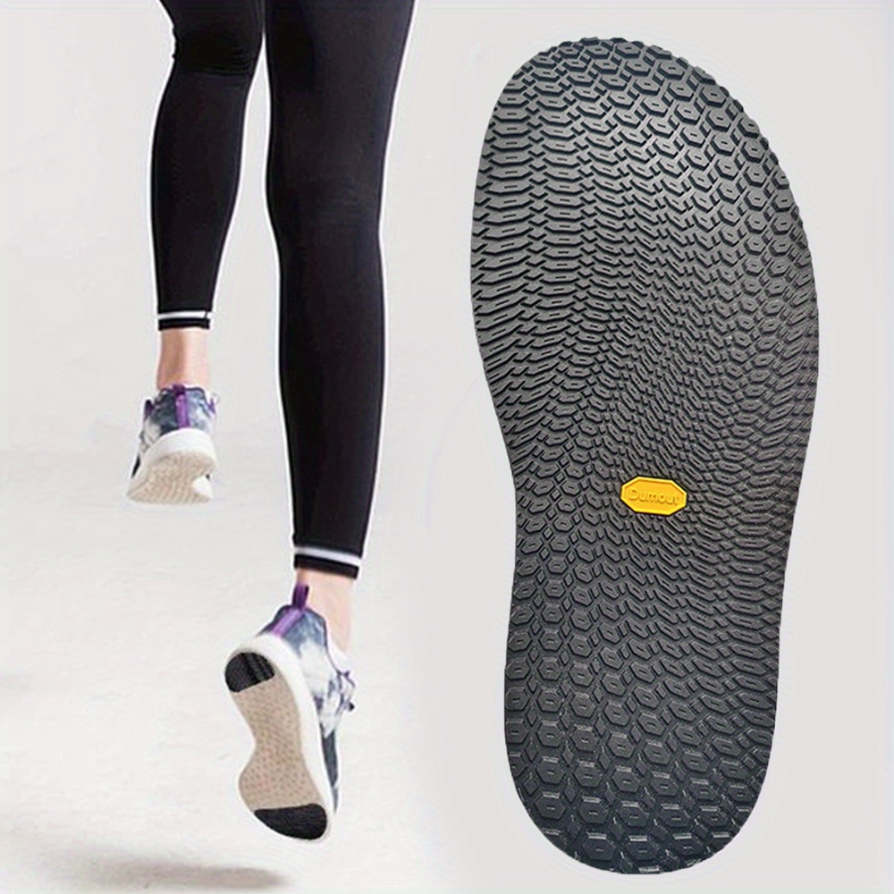 1 Pair Anti-Slip Rubber Shoe Sole Protectors - Full Sneaker Repair Insoles, DIY Foot Pad Stickers For Enhanced Grip And Durabili