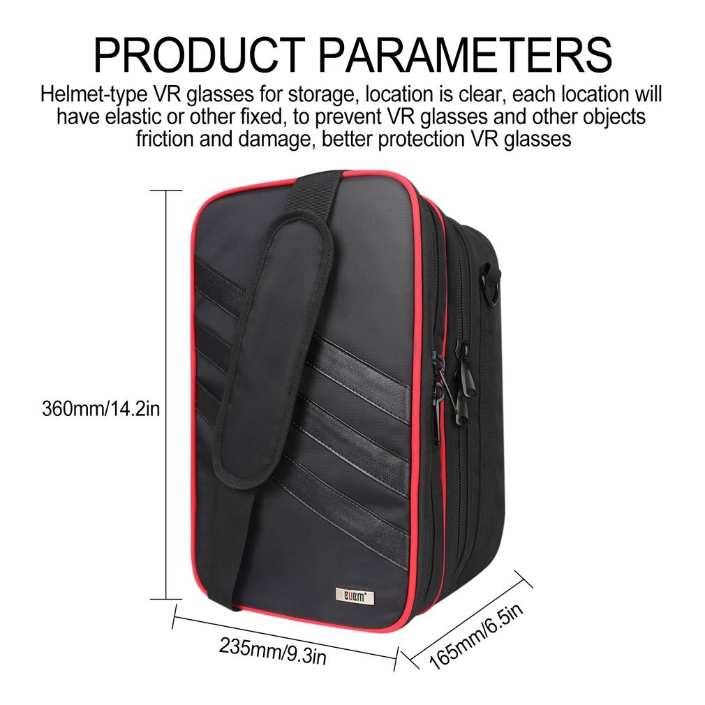 Stevig Duurzaam Draagbare Reistas Videogame Console &amp; Controllers Helm Type Draagtas Voor Sony Vr Bril