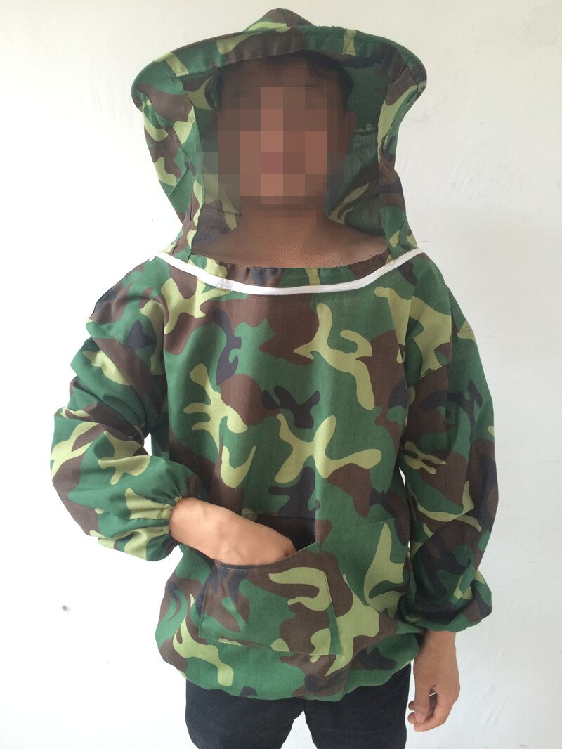 Camouflage Bee Suit Bee Hat Bee Protective Clothing Camouflage Bee Protective Clothing Anti-bee Clothes Beekeeping Tools: Light Green