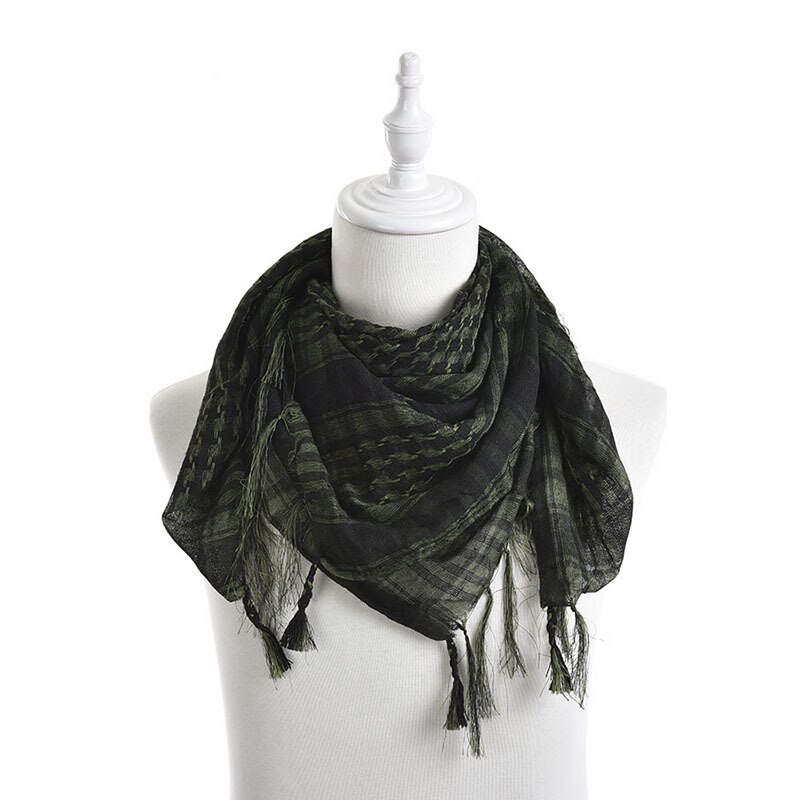 6 Colors Unisex Women Men Checkered Arab Grid Neck Keffiyeh Palestine Scarf Wrap