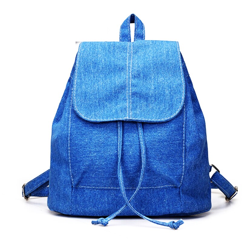 Denim toile femmes sac à dos cordon sacs d'école pour adolescents filles petit sac à dos femme sac à dos ZF9936