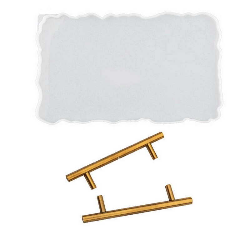 Coaster Molds Resin Casting Silicone Coaster Molds for Cake Fruit Holder Resin Epoxy Tray Coaster Mold Kit: A and B