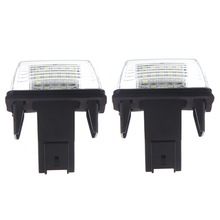 2 stuks SMD LED Placa Matricula Coche Lampara voor Peugeot 206 207 306 307 406 407 voor Citroen C3