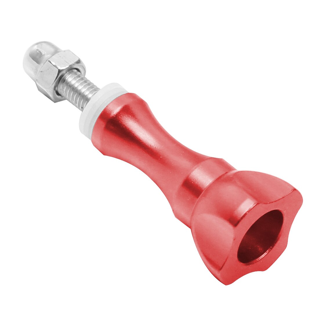 1x Cnc Aluminium Lange Duimknop Schroef M5 Verstelbare Voor Gopro Hero 9 8 7 6 5 Max Sjcam Xiaoyi eken 4K Actie Camera Accessoires: Screw w Nut Red