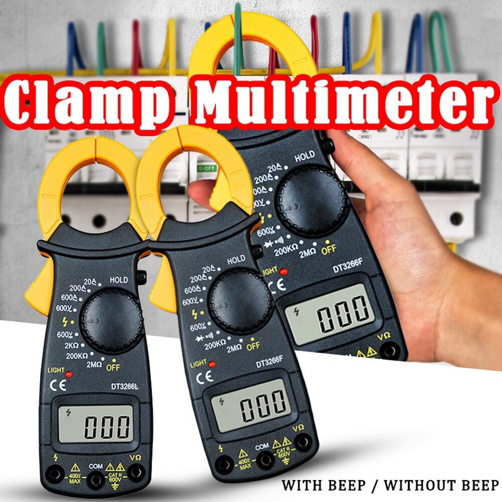 Digitale Amper Stroomtang Multimeter Stroomtang Nijptang Voltmeter Amperemeter Ohm Stroom Spanning Tester Elektrische Tester