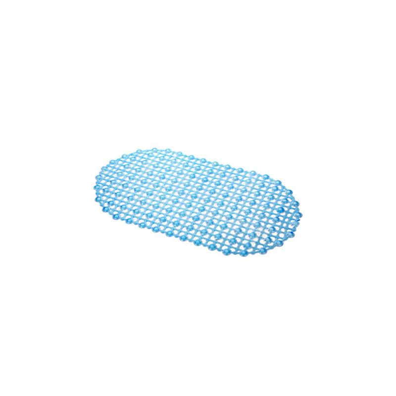 67x37cm PVC Plain Oval Water Bath Mat Bath Shower Tub Clear Bubble Mat Safety Anti-slip PVC Floor Mat