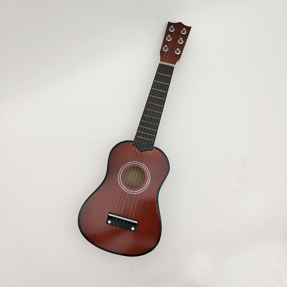 21- tommer lille guitar farve basswood lille guitar legetøj guitar børns guitar plukket strengeinstrumenter: Kaffe