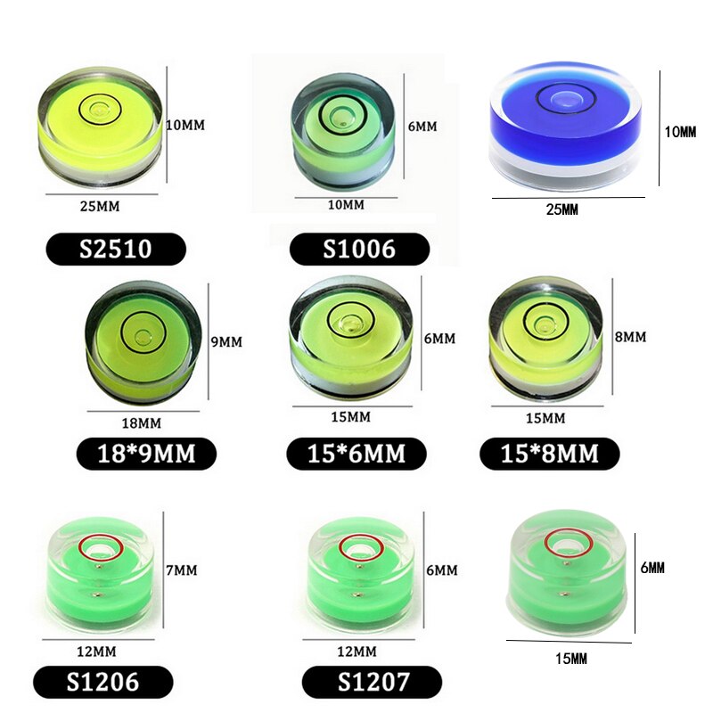 1pcs Mini Bubble Level Round Accessories For Spirit Measuring Instrument Compact Easy To Carry