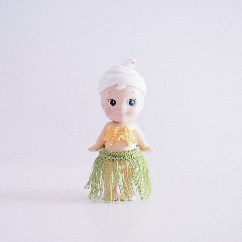 Cute Sonny Angel Hippers Handmade Swimsuit Clothes Changing Accessories Dress Shorts Costume Bag Animal Ocean Series Fan: green