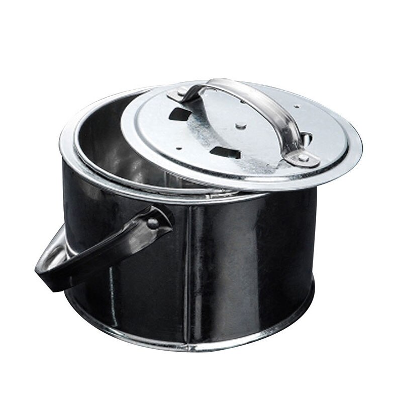 Quemador de carbón portátil para el hogar, cacerola de Metal para barbacoa al aire libre, novedad: Black