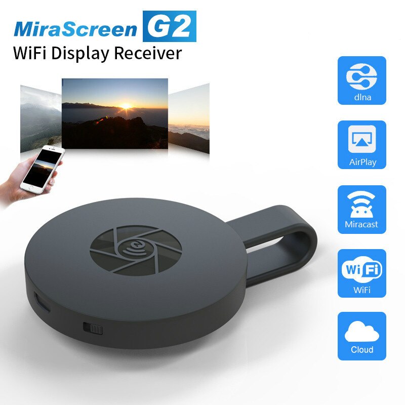 MiraScreen-receptor de TV Stick G2, Dongle con Wifi, compatible con HDMI, Miracast, pantalla HDTV, para ios y android