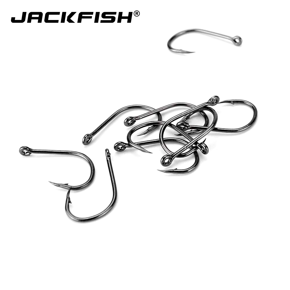 JACKFISH vishaak gemengde maat 100 stks/partij weerhaken #1-#10 hoge carbon staal Vishaak Voor karpervissen Accessoires