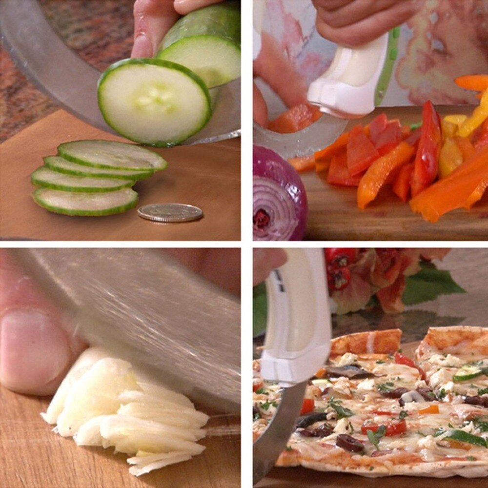 Rullkniv rund köksskärare pizzahjul kniv bakverksskärare grönsakshackare köttskärare kökskniv hempaket
