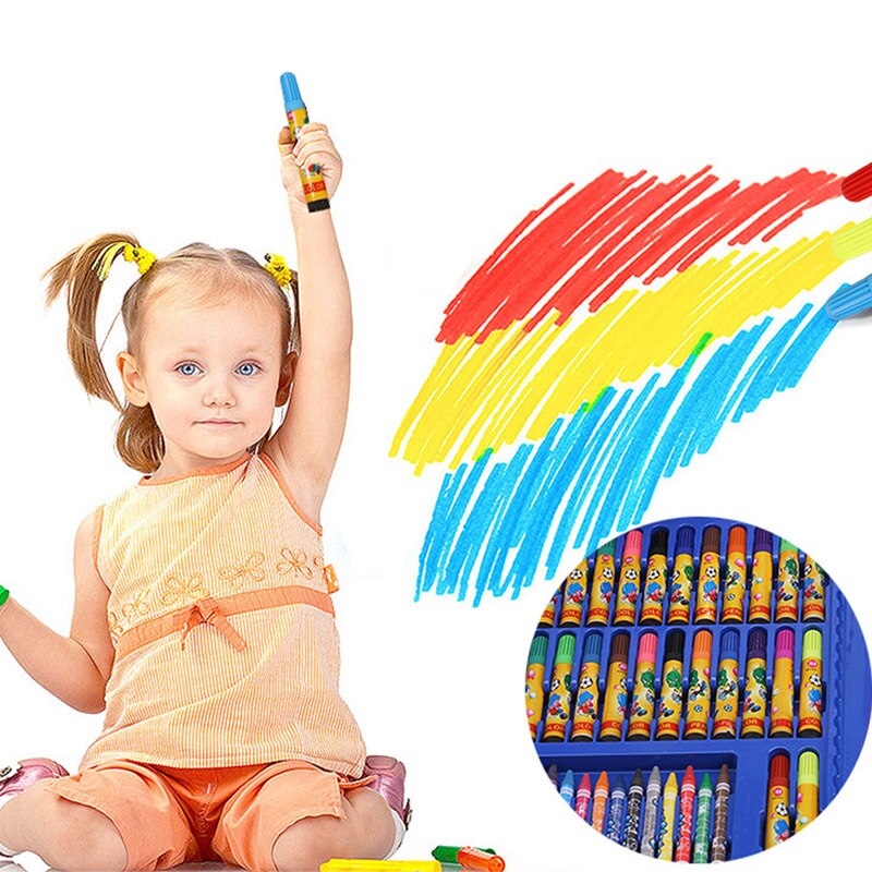86 Pcs Children Painting Tools Art Supplies for Drawing with Watercolor Pen Ruler Sharpener VH99