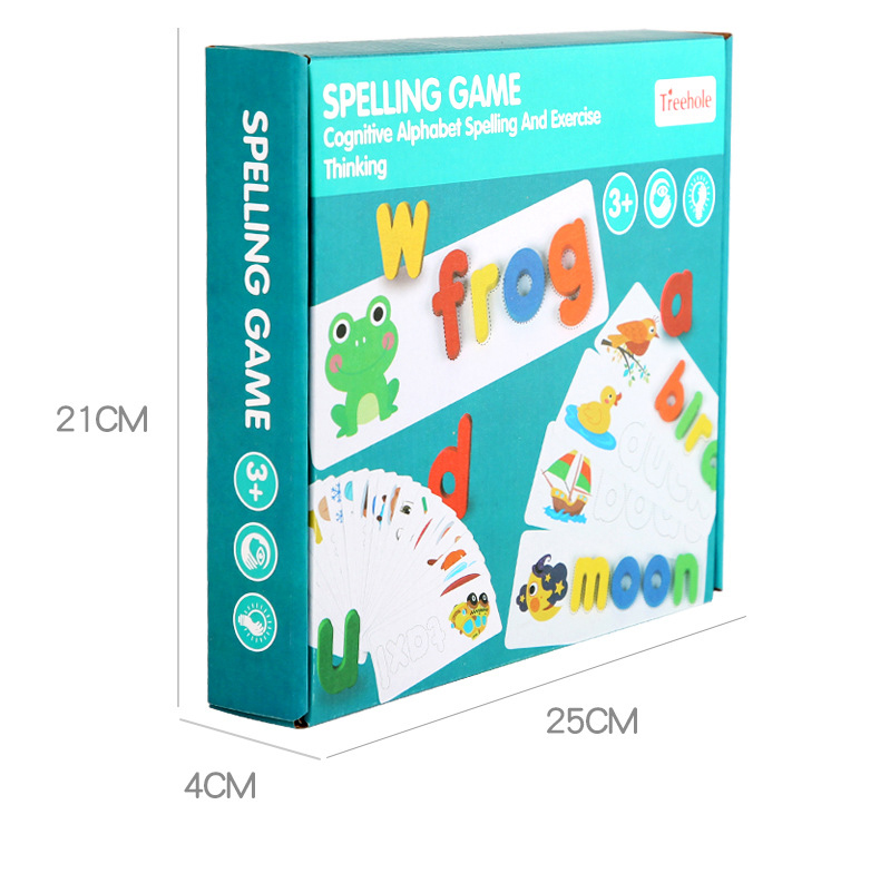 Neue 26 Englisch Alphabet Rechtschreibung Praxis FrüHenne Kindheit Bildung Kognitiven Karte Spielzeug Zauber Wort Spiel für freundlicher